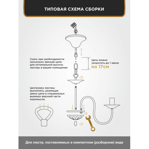 Люстра подвесная 5 ламп хрусталь Аврора S1242-5
